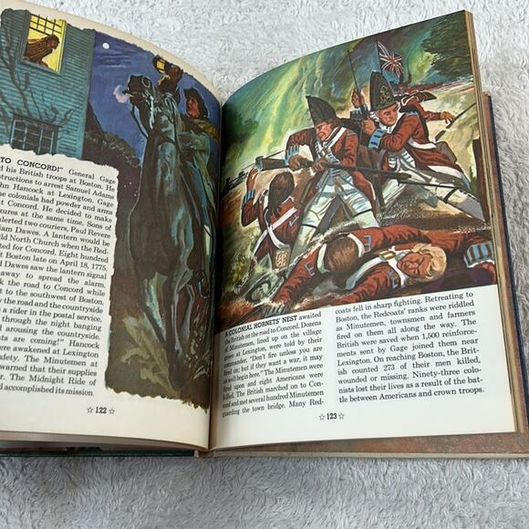 Vtg Pictorial Encyclopedia of American History 2 and 7 - 1861-1865 and 1734-1783 - Picture 8 of 16